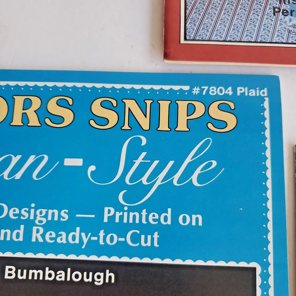 Country Scissor Snips Workbook Lot 3 Victorian Keepsake Vintage NOS